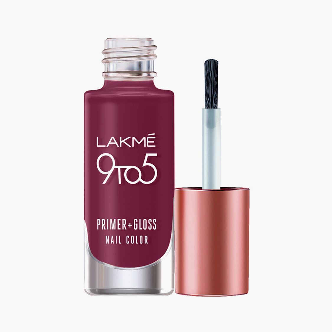 LAKME 9To5 Primer + Gloss Nail Colour-Desert Rose- 6 ml