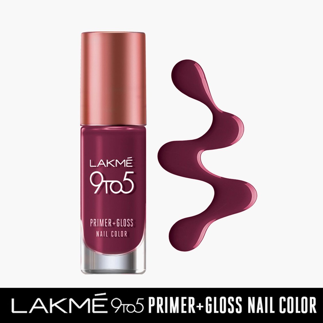 LAKME 9To5 Primer + Gloss Nail Colour-Desert Rose- 6 ml