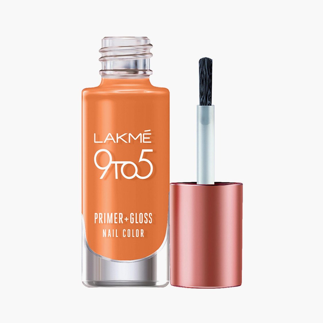 LAKME 9To5 Primer + Gloss Nail Colour- Peach Puff- 6ml