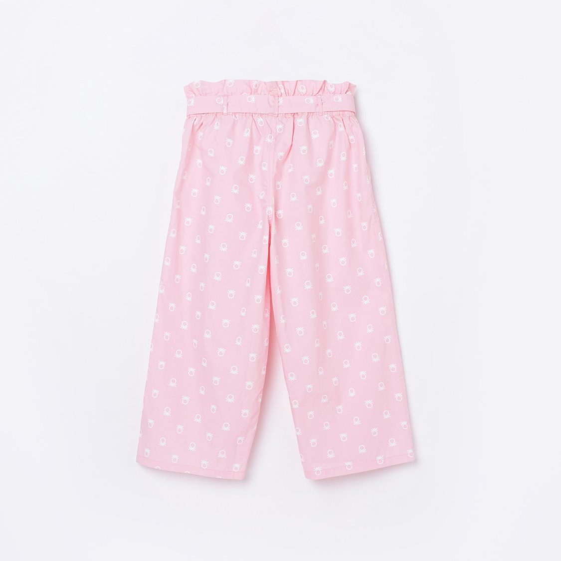 UNITED COLORS OF BENETTON Printed Paperbag Waist Trousers