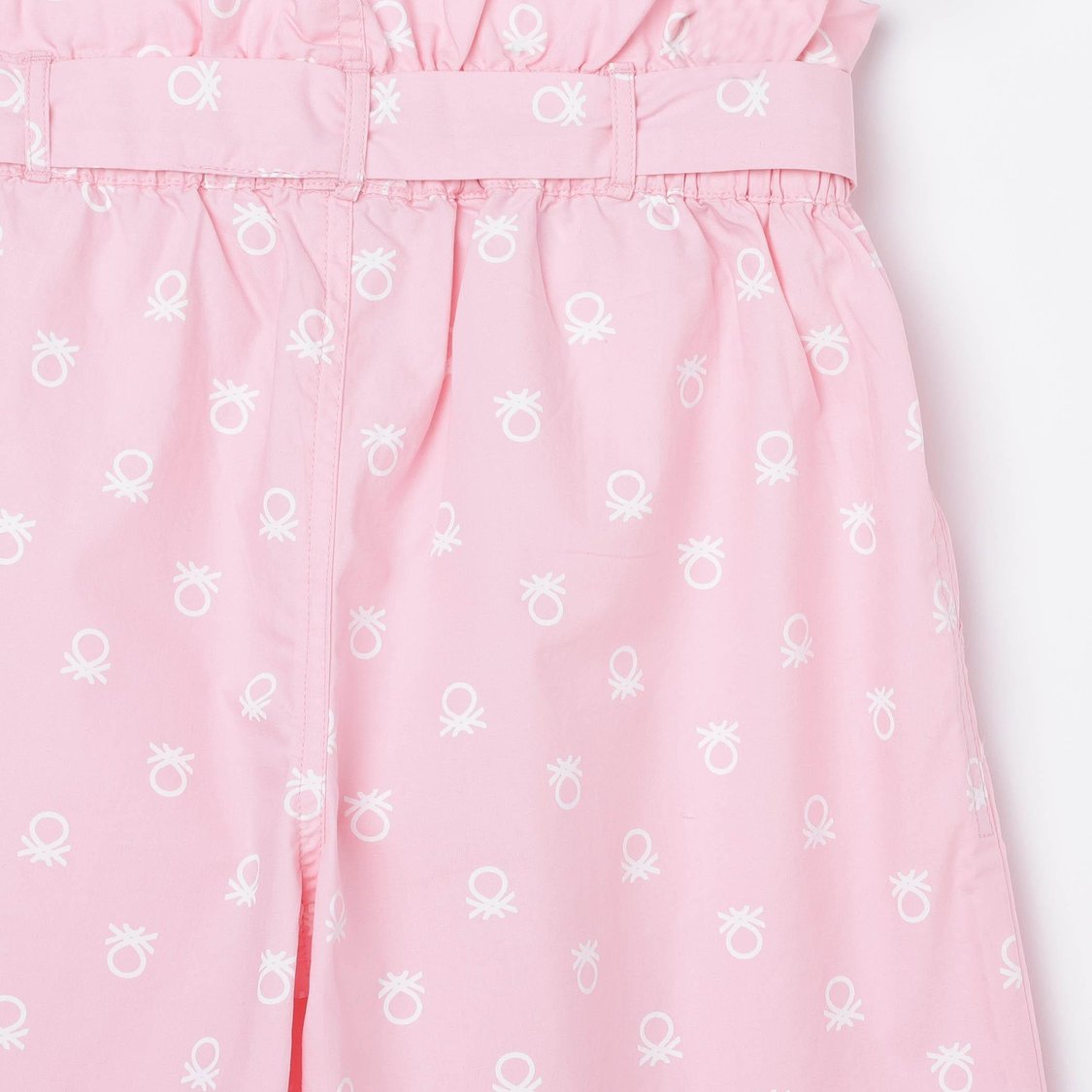 UNITED COLORS OF BENETTON Printed Paperbag Waist Trousers