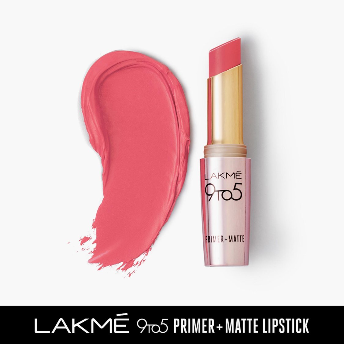 LAKME 9 To 5 Primer Matte Lipstick- Blush Pink- 3.6g