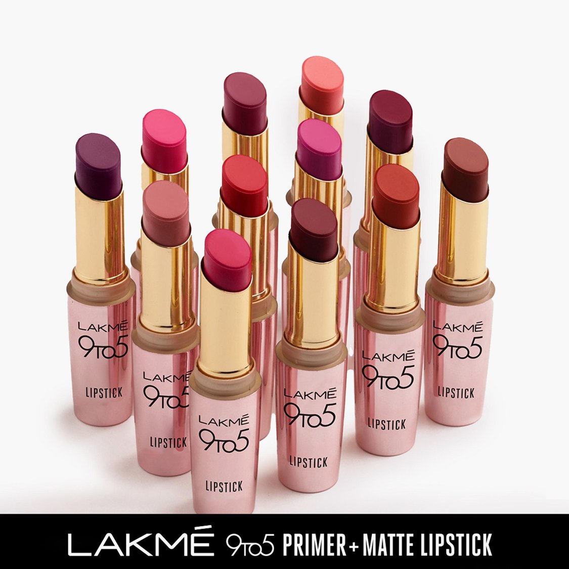 LAKME 9 To 5 Primer Matte Lipstick- Blush Pink- 3.6g