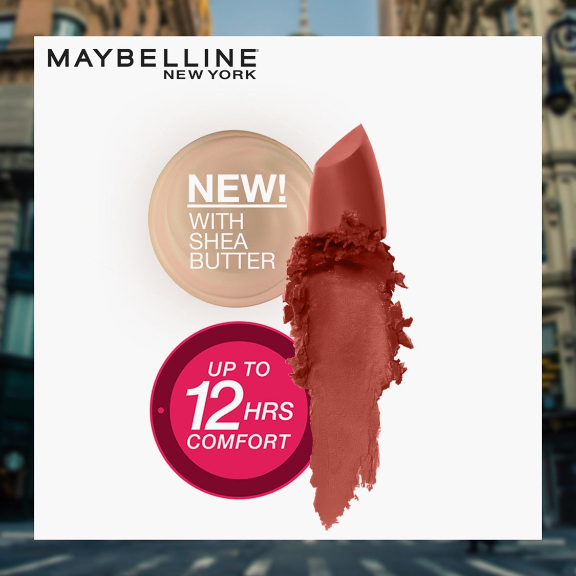 MAYBELLINE New York Color Sensational Creamy Matte Lipstick - 673 Midtown Pink