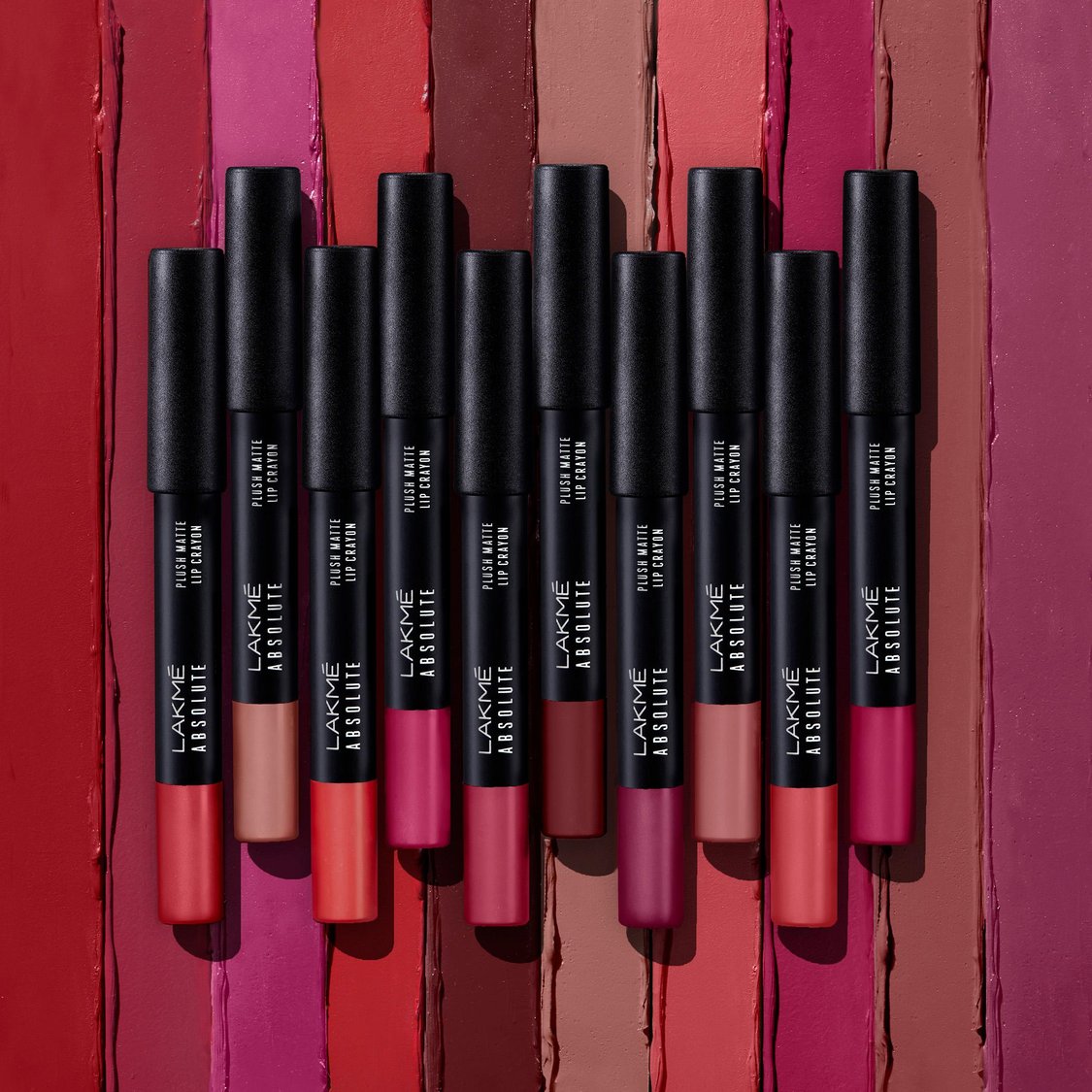 LAKME Absolute Plush Matte Lip Crayon- 302 Roasted Almond- 2.8g