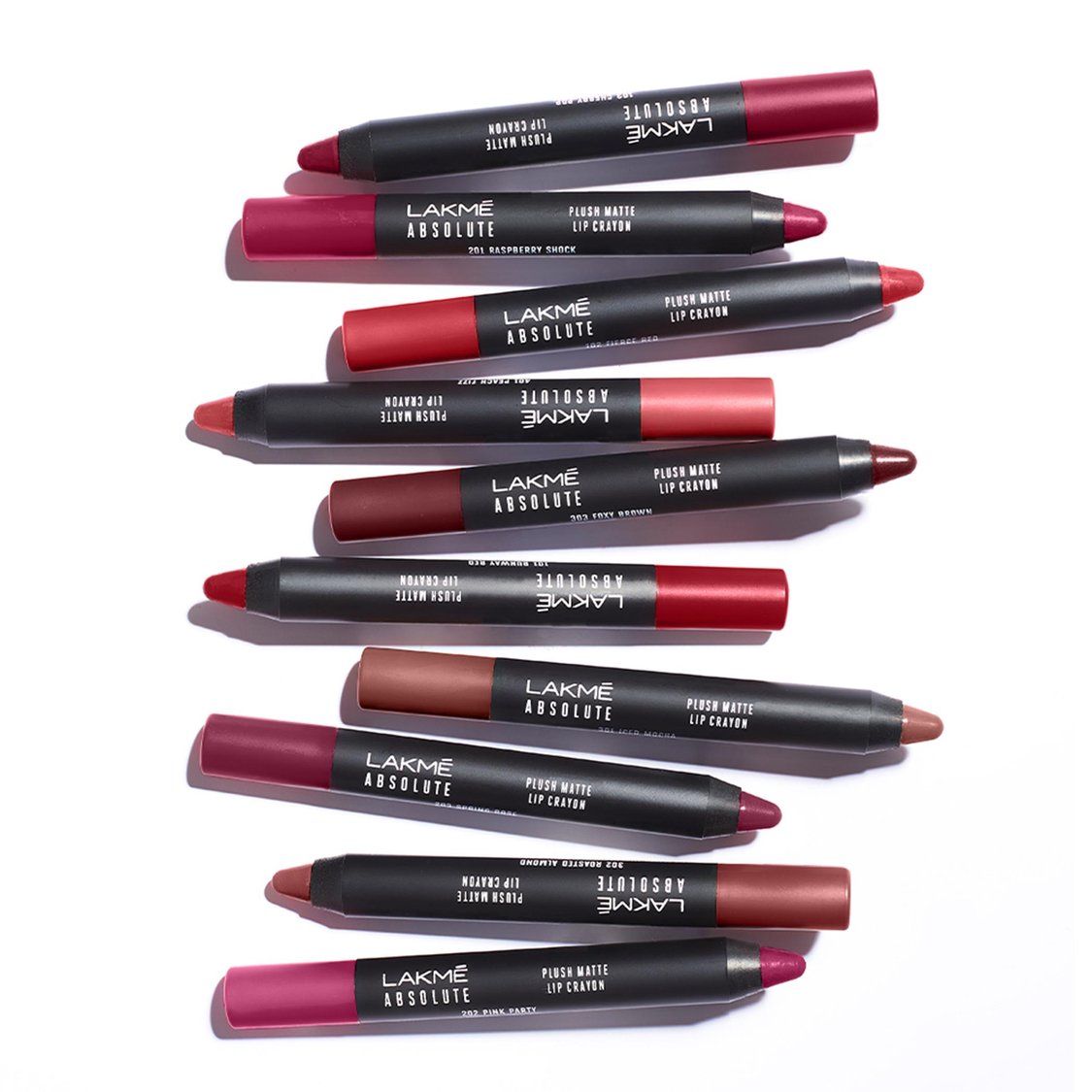 LAKME Absolute Plush Matte Lip Crayon- 302 Roasted Almond- 2.8g