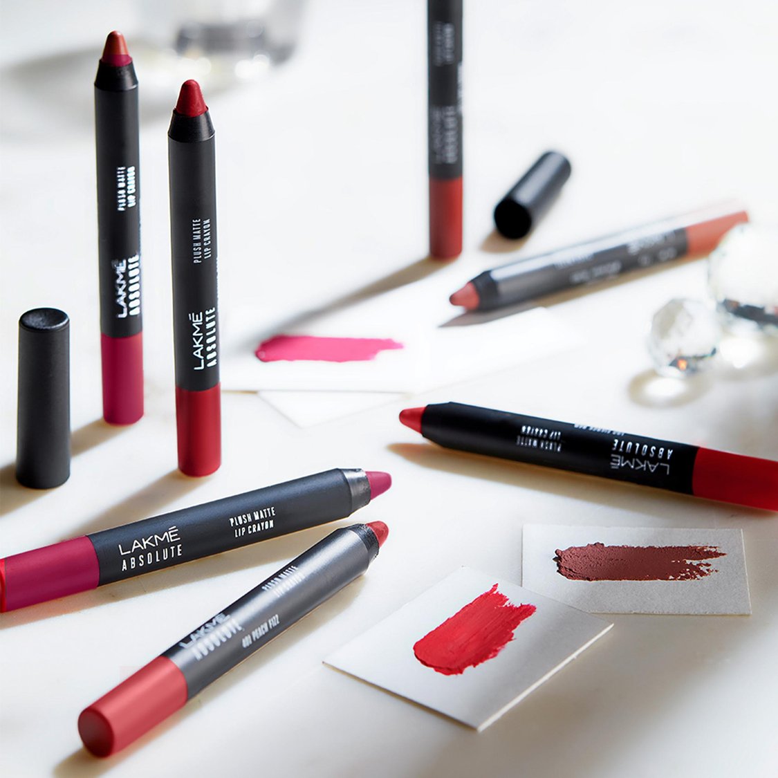 LAKME Absolute Plush Matte Lip Crayon- 302 Roasted Almond- 2.8g