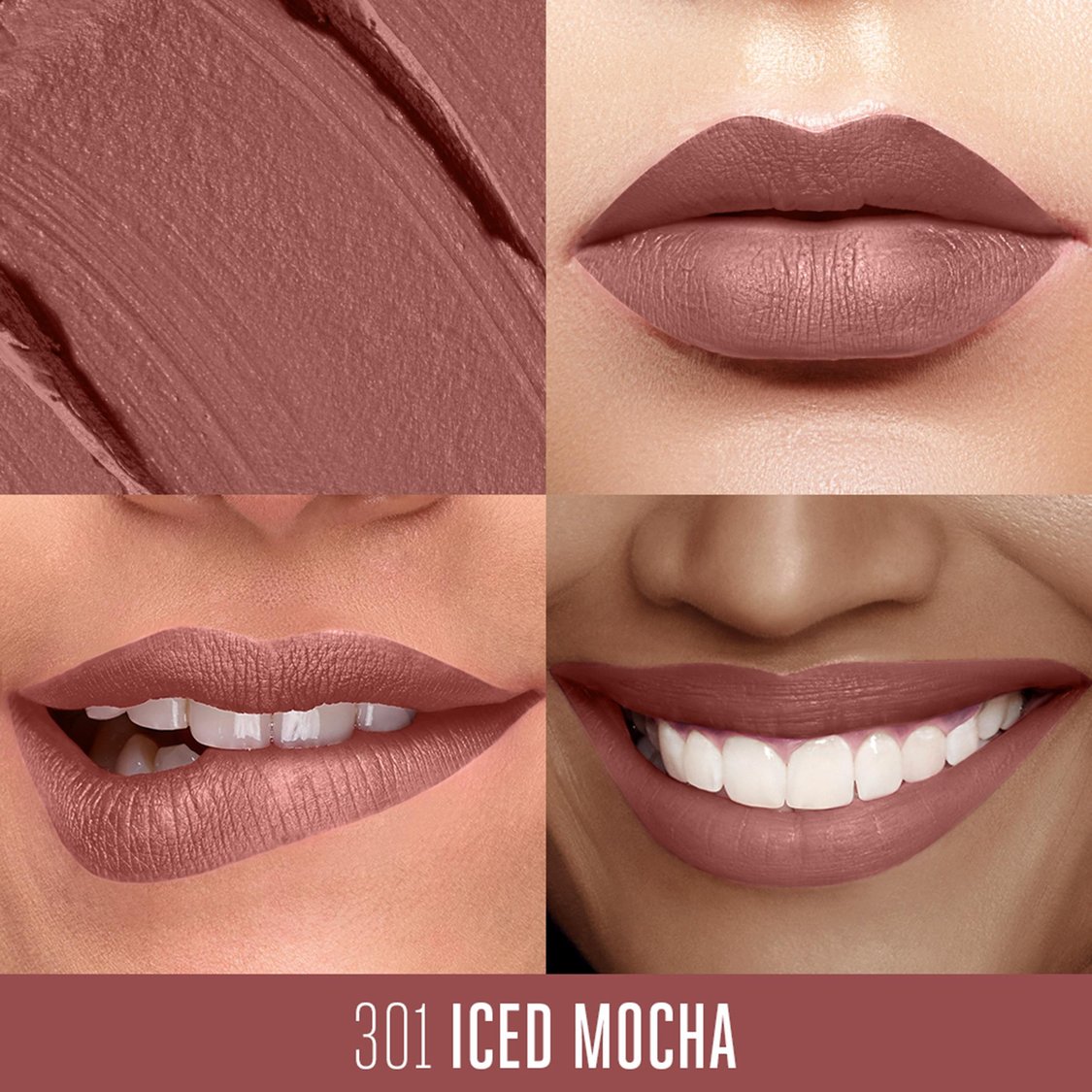 LAKME Absolute Plush Matte Lip Crayon- 301 Iced Mocha- 2.8g