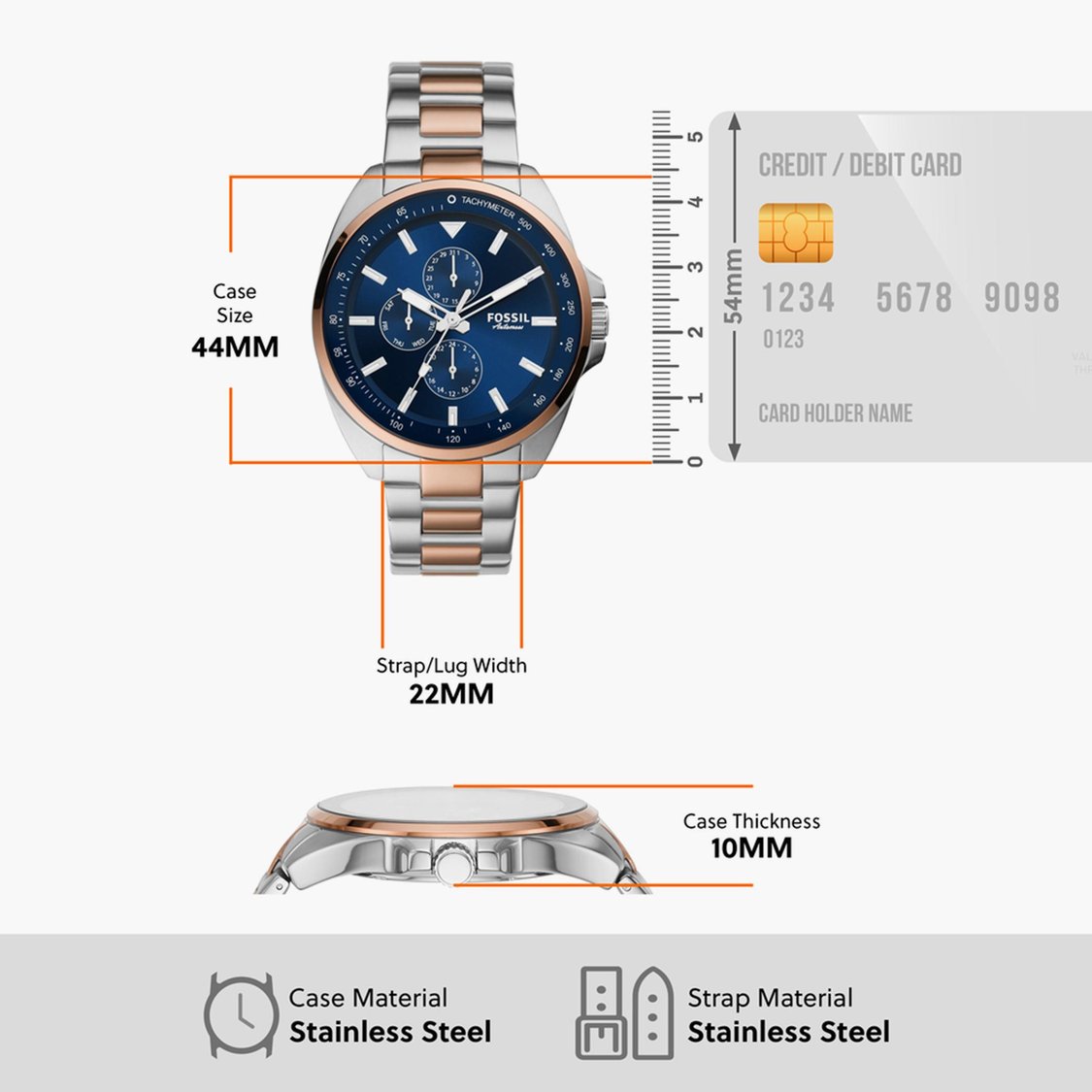 Buy FOSSIL Autocross Men Chronograph Watch with Stainless Steel