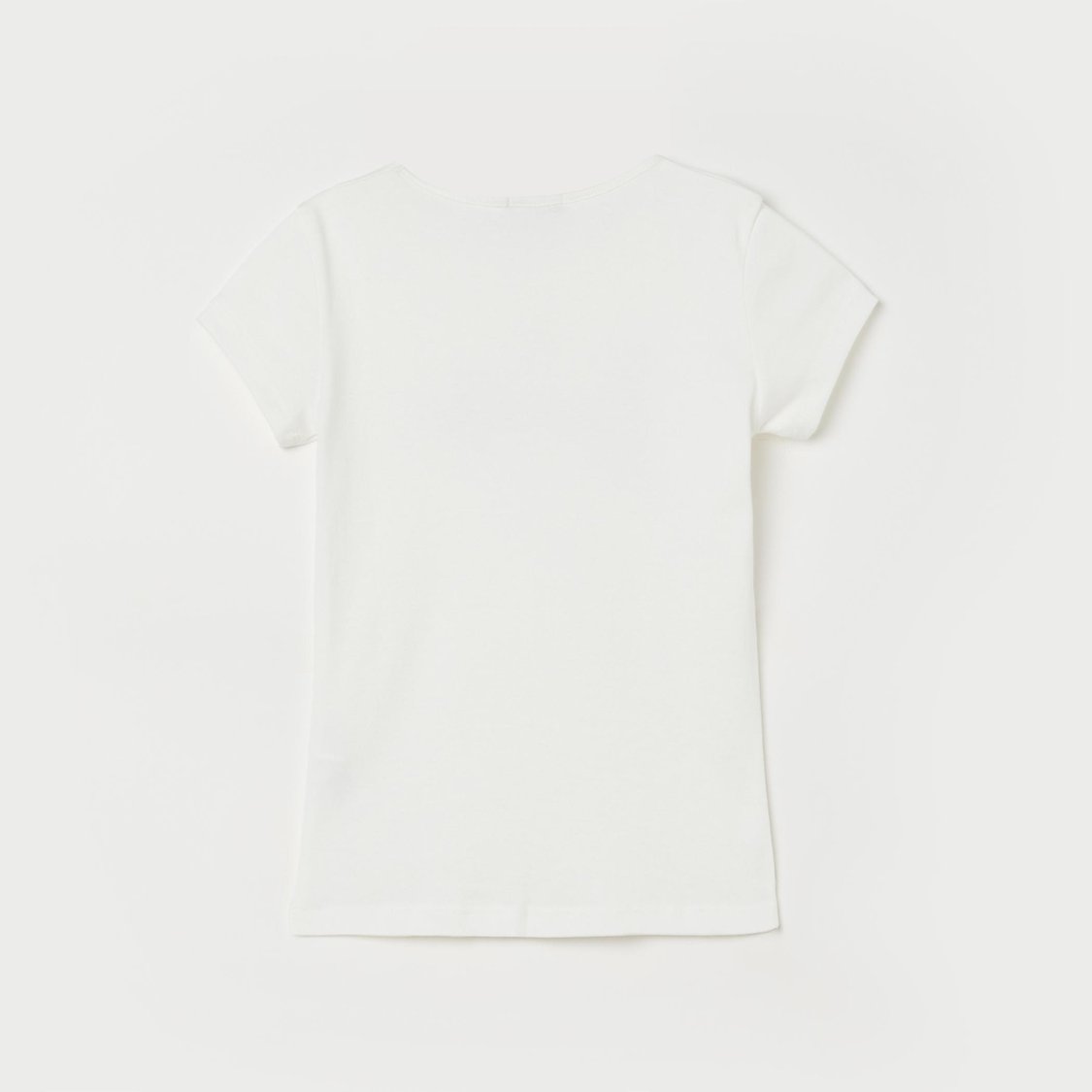 UNITED COLORS OF BENETTON Girls Typographic Print Round Neck T-shirt