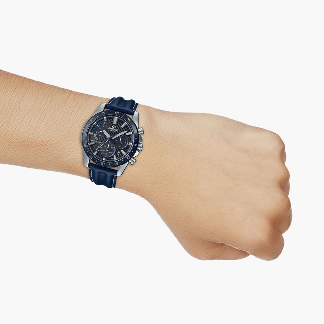 Buy CASIO Edifice Men Multifunctional Leather Strap Watch- Ex535