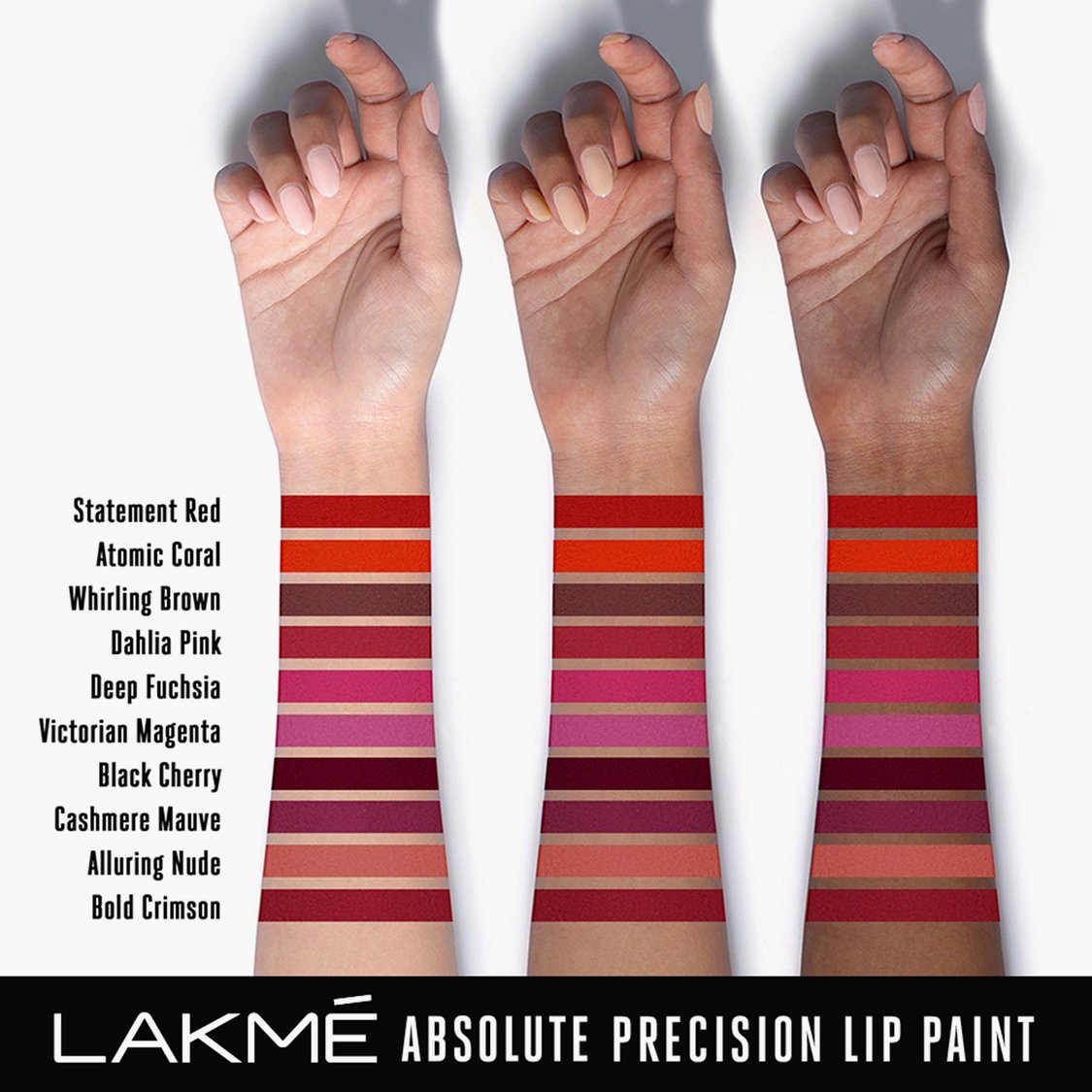 LAKME Absolute Precision Lip Paint- Statement Red- 3g