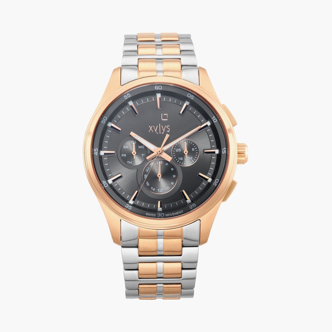 Buy XYLYS Men Multifunction Watch with Stainless Steel Strap