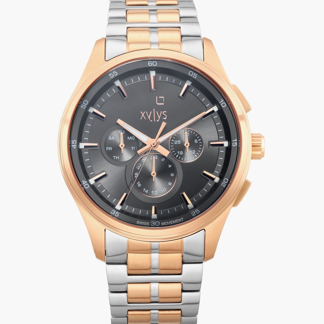 Buy XYLYS Men Multifunction Watch with Stainless Steel Strap