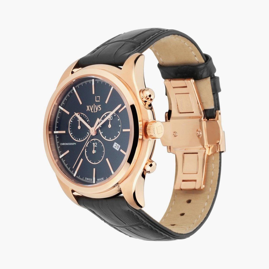 Buy XYLYS Men Chronograph Watch with Leather Strap - NL40026WL01