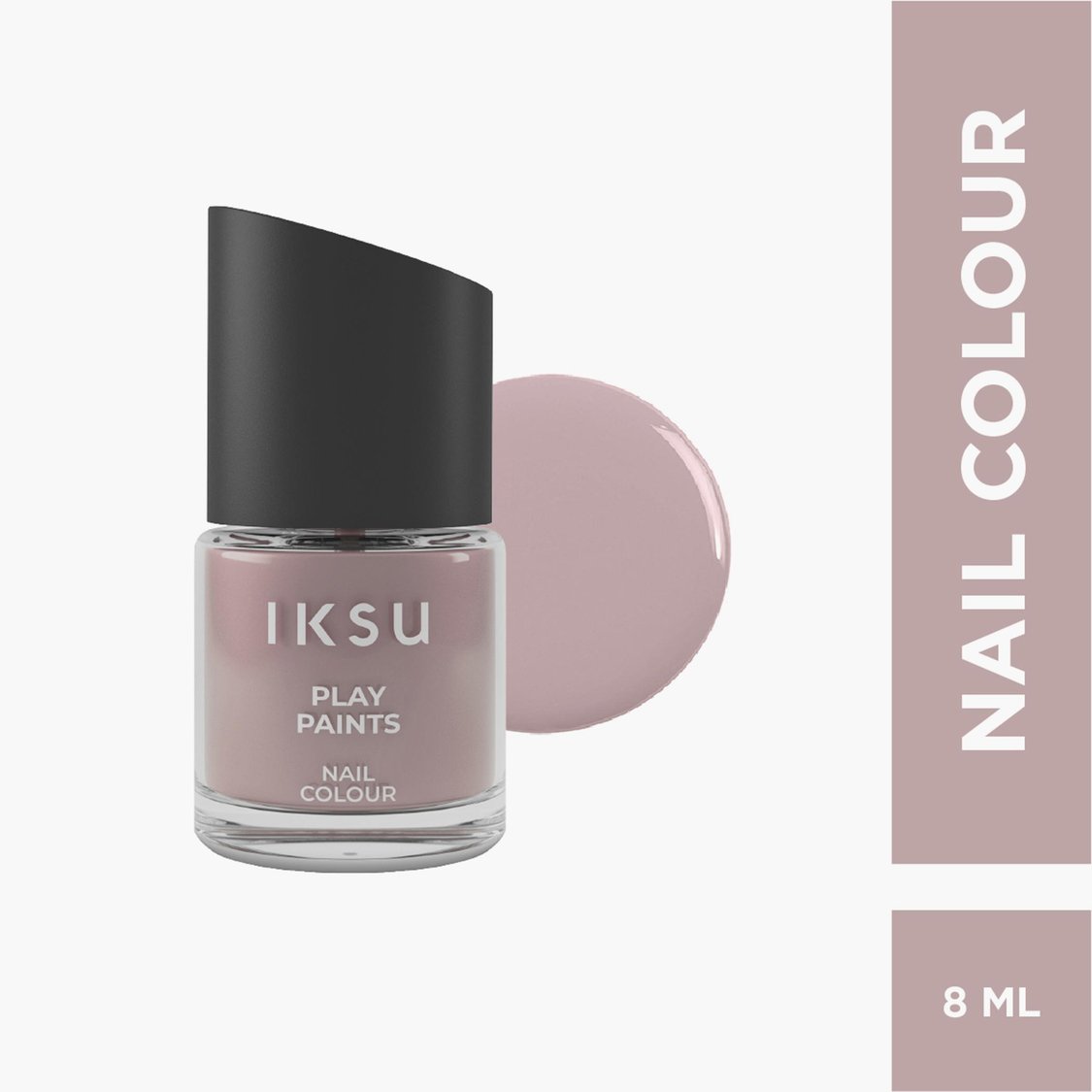 IKSU Play Paints Nail Colour - Bare It Brown - 8ml
