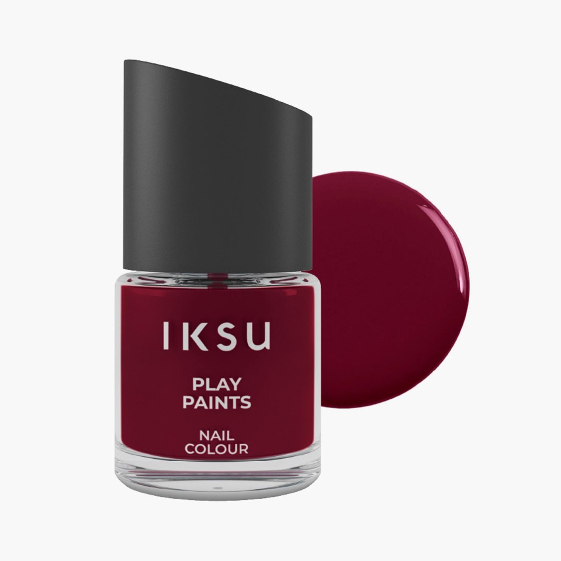 IKSU Play Paints Nail Colour - Maroon Macaron - 8ml