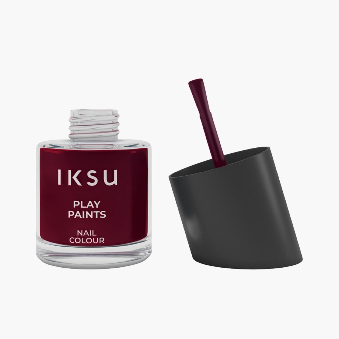 IKSU Play Paints Nail Colour - Maroon Macaron - 8ml