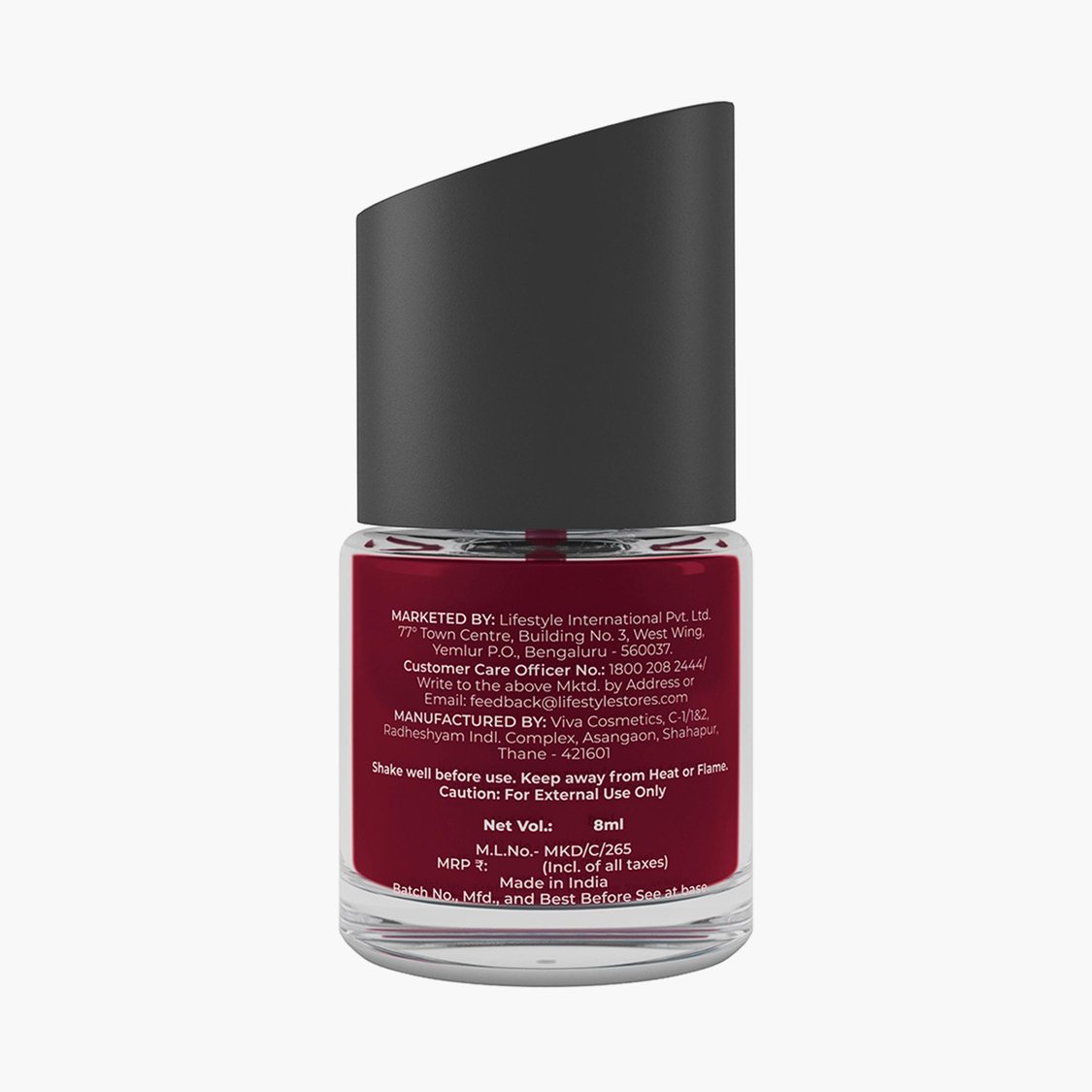 IKSU Play Paints Nail Colour - Maroon Macaron - 8ml