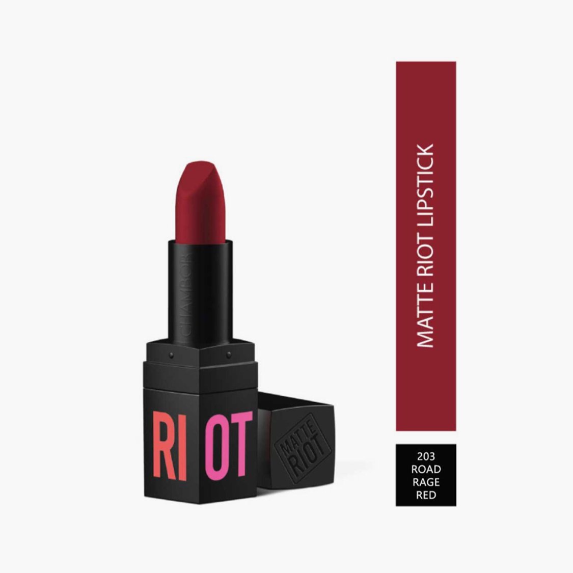 CHAMBOR Matte Riot Lipstick - Road Rage Red