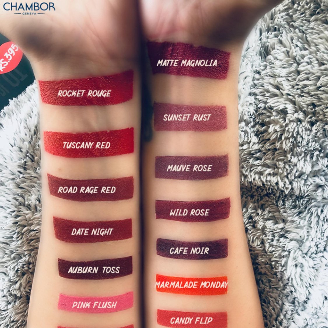 CHAMBOR Matte Riot Lipstick-Sunlit Apricot-281