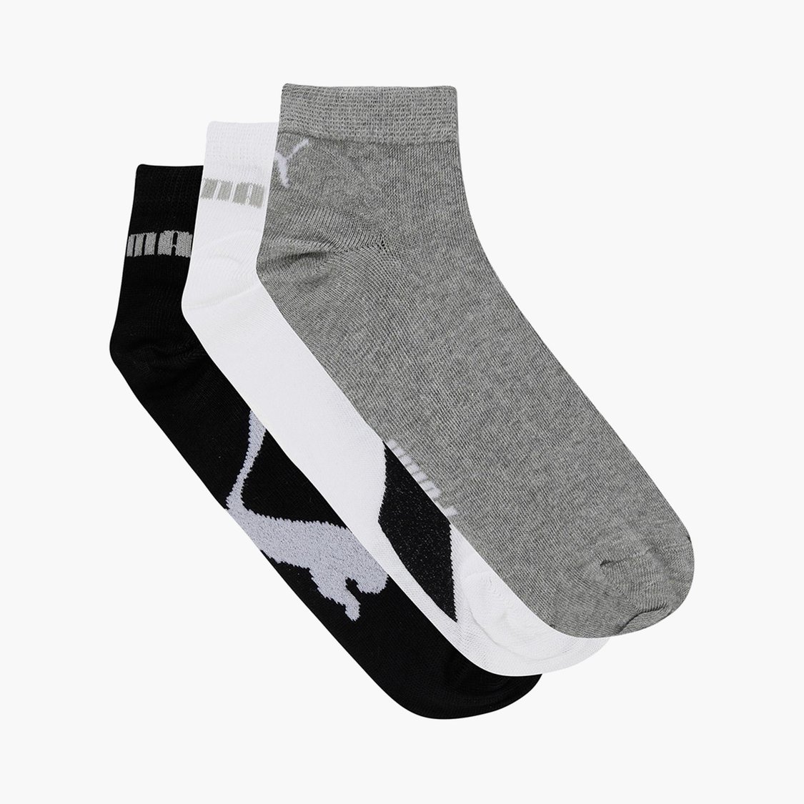 PUMA Men Printed Ankle-Length Socks - Pack of 3