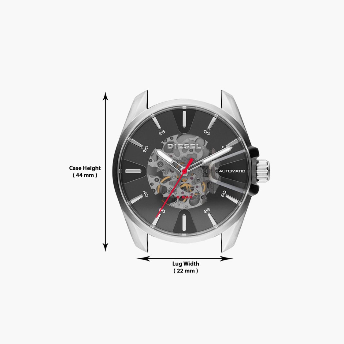 Buy DIESEL MS9 Men Leather Strap Automatic Watch - DZ1966 from