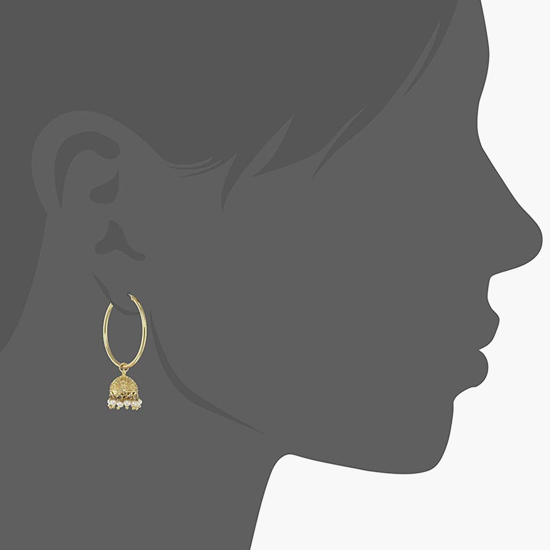 ESTELE Women Beaded Jhumkas