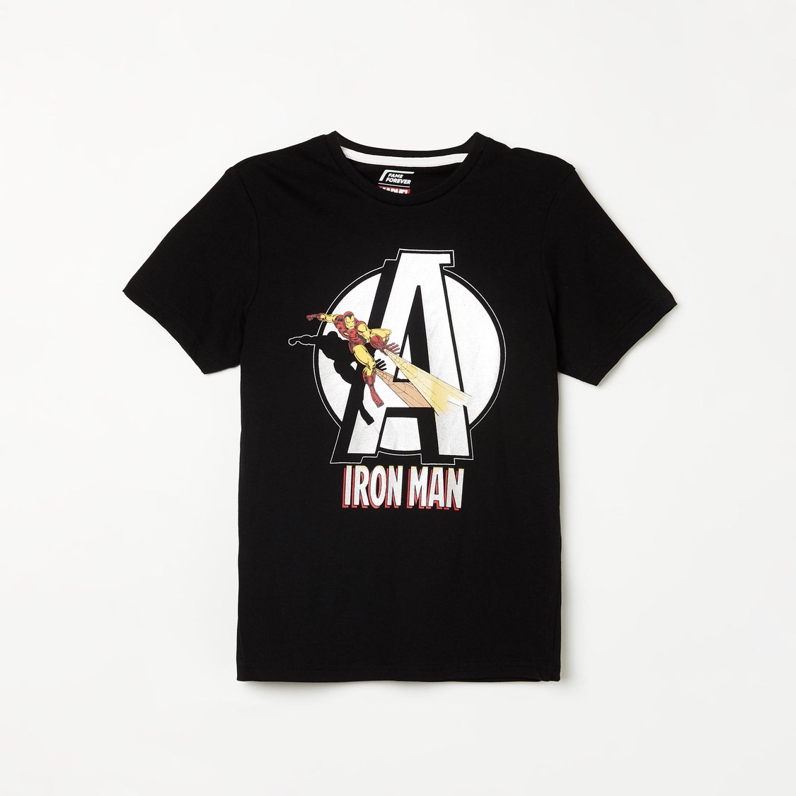 Buy FAME FOREVER YOUNG Boys Marvel Iron Man Printed T-shirt from