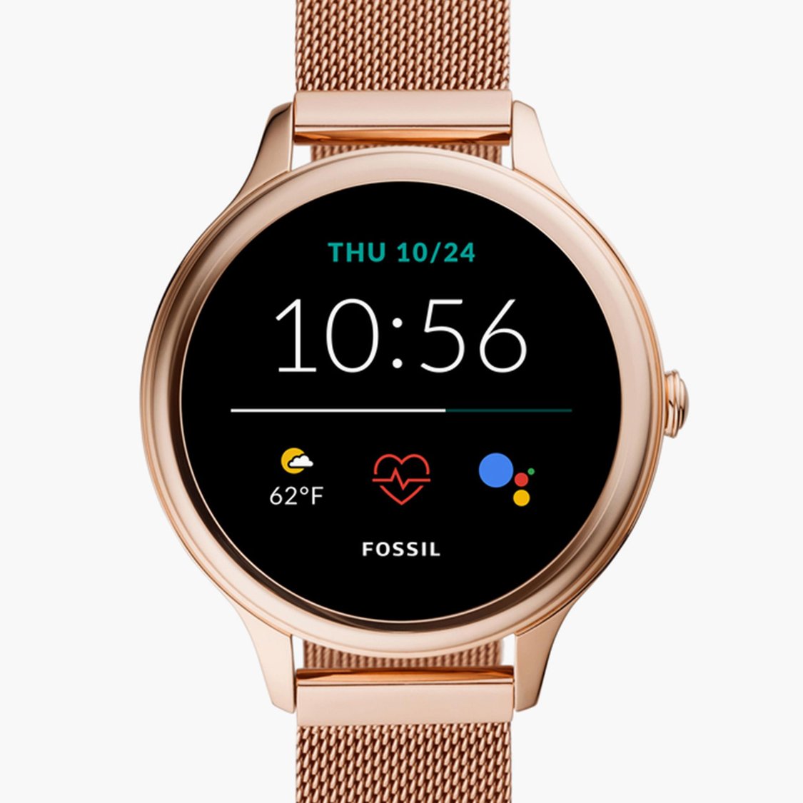 Buy FOSSIL Women Solid Digital Watch with Mesh Strap FTW6068I