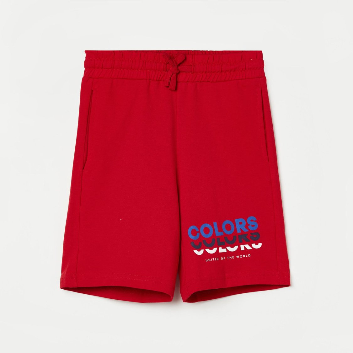 UNITED COLORS OF BENETTON Boys Printed Drawstring Waist Shorts