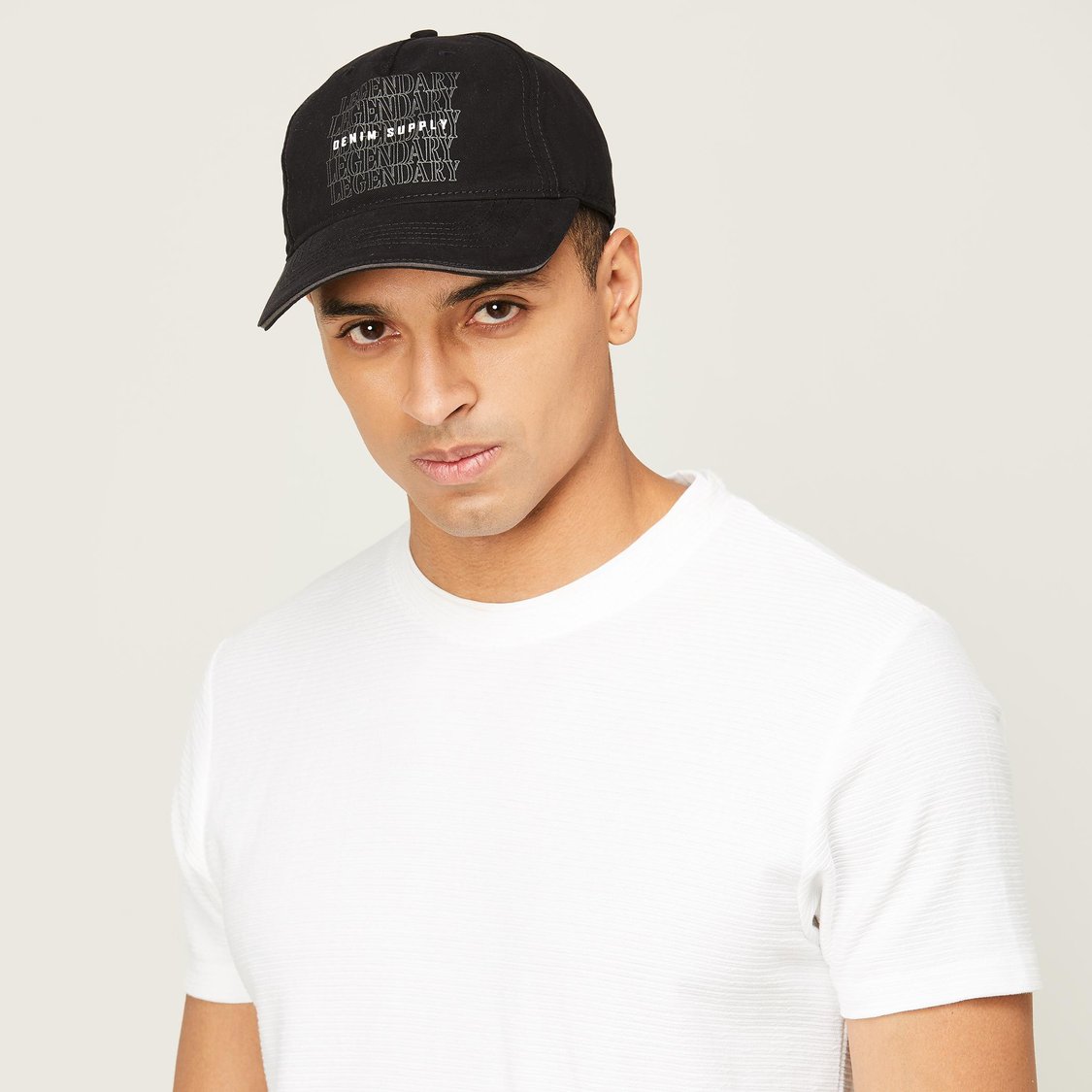 FORCA Men Typographic Printed Adjustable Trucker Cap
