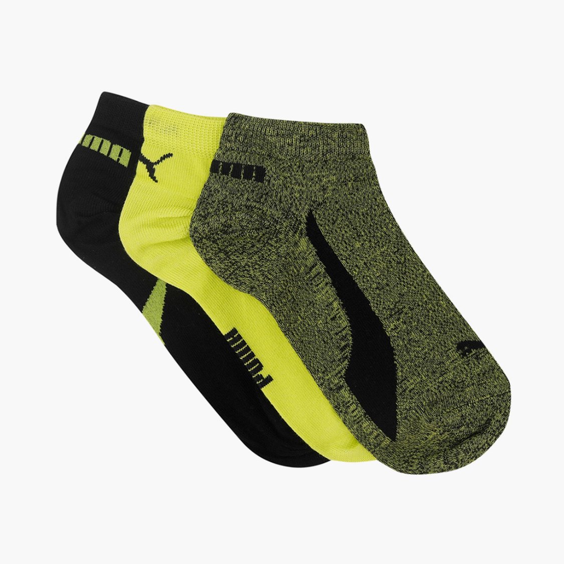 PUMA Men Printed Ankle-Length Socks - Pack of 3