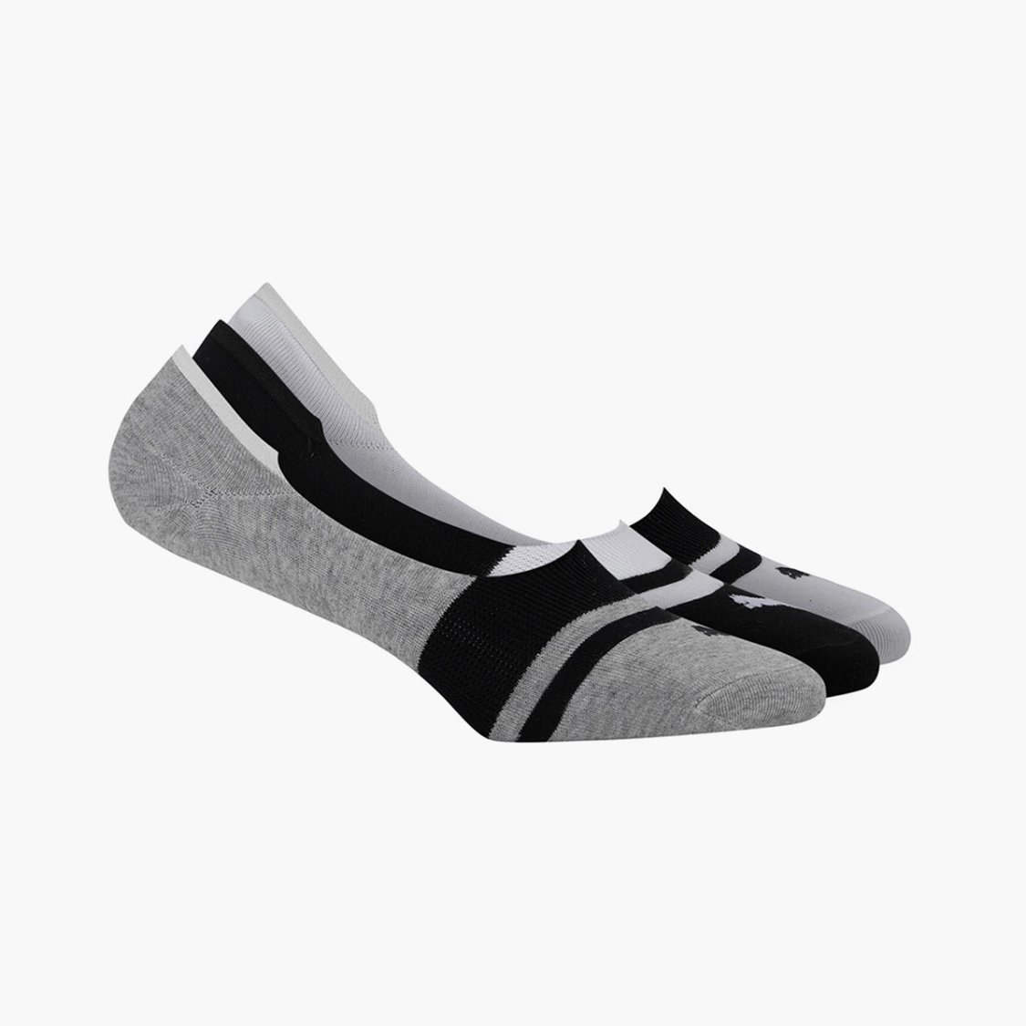 PUMA Men Printed No-Show Socks - Pack of 3