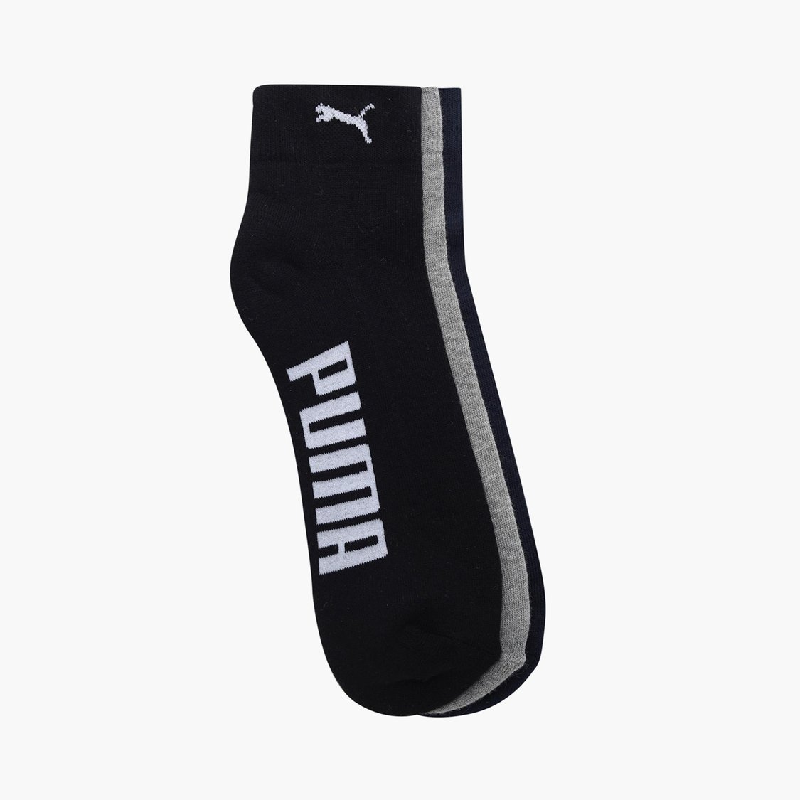 PUMA Men Printed Ankle-Length Socks - Pack of 3