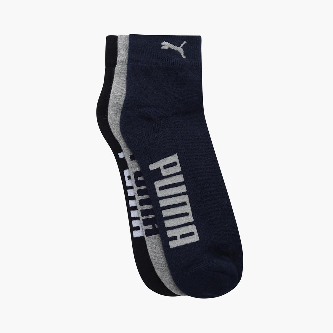 PUMA Men Printed Ankle-Length Socks - Pack of 3