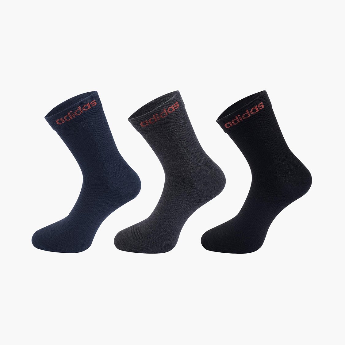 ADIDAS Men Printed Calf Length Socks - Pack of 3