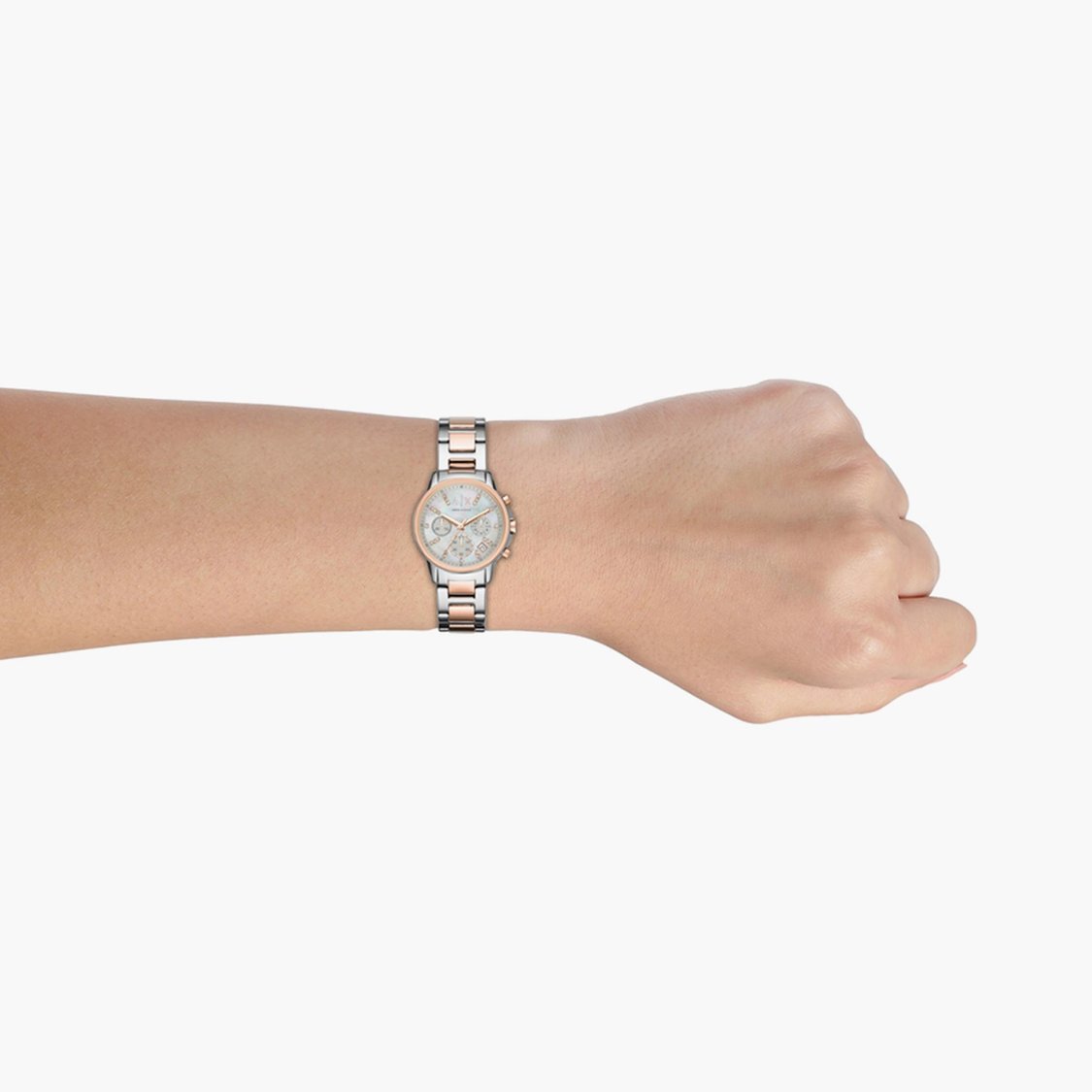 Buy ARMANI EXCHANGE Women Two-Toned Chronograph Watch AX4331