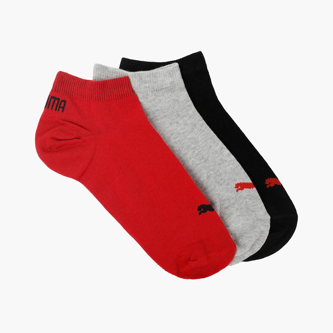PUMA Men Printed Ankle-Length Socks - Pack of 3