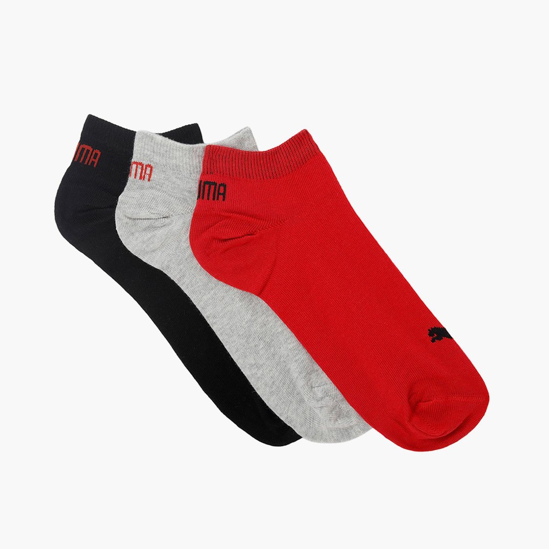 PUMA Men Printed Ankle-Length Socks - Pack of 3