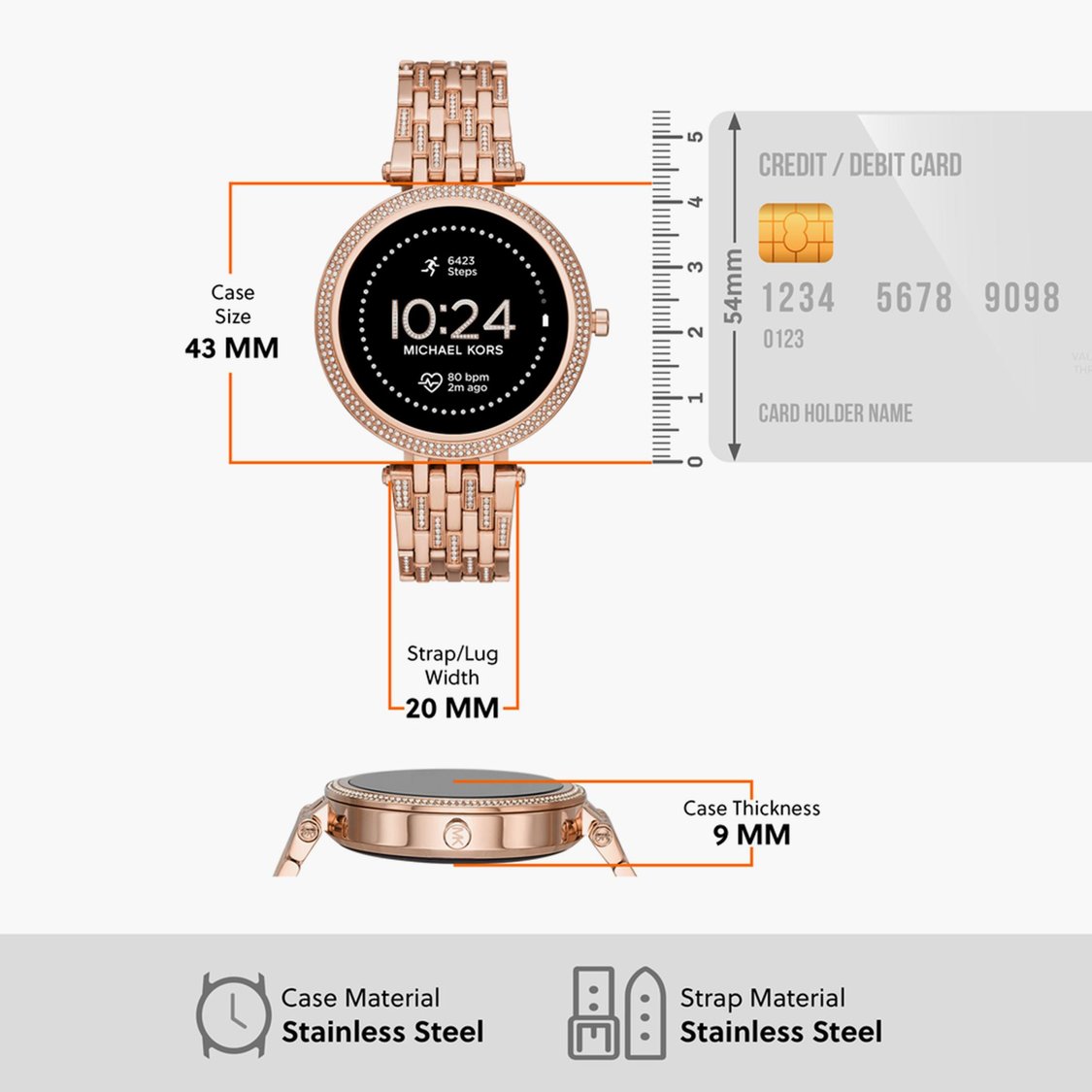 Buy MICHAEL KORS Gen 5E Darci Women Smartwatch MKT5140 from