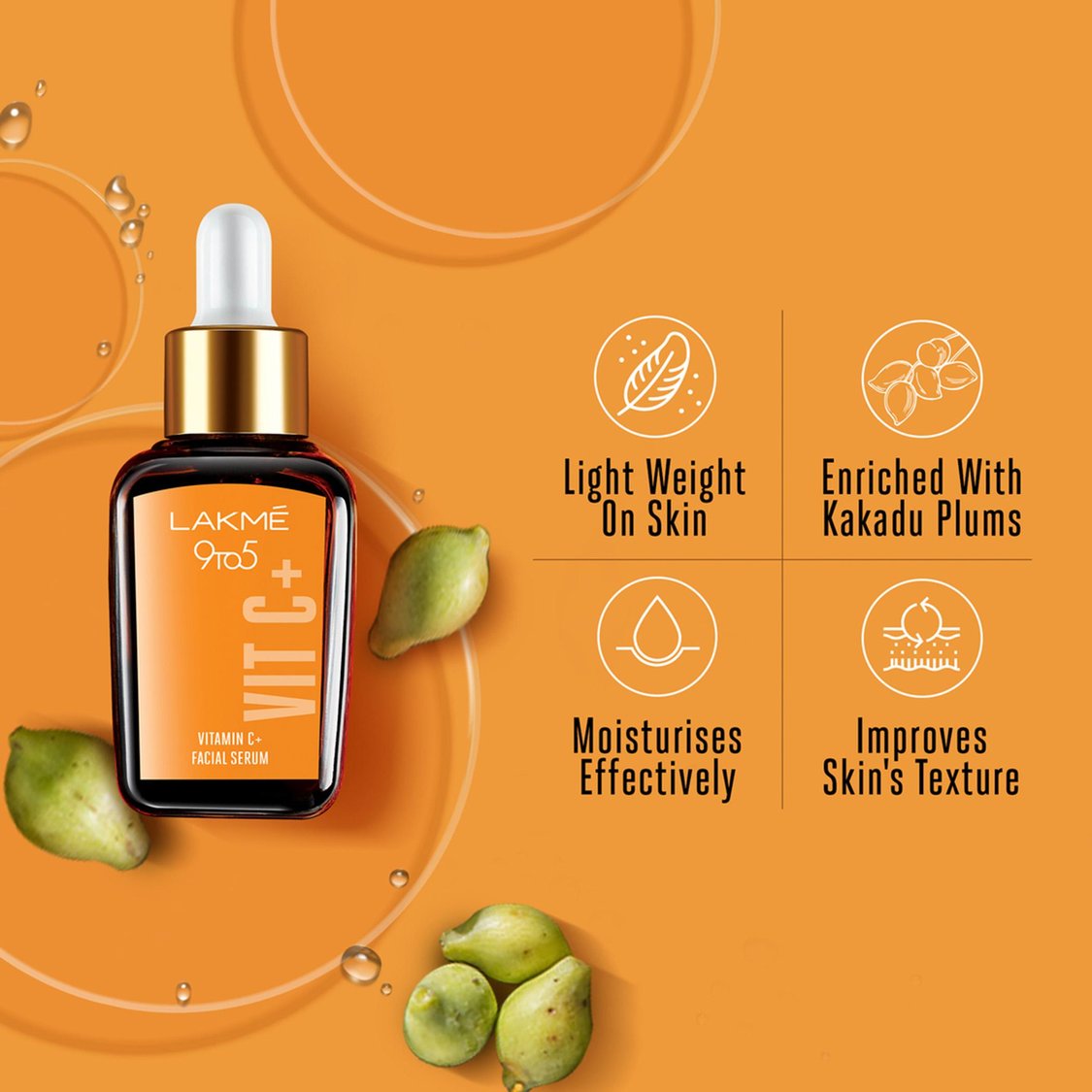 LAKME 9 to 5 Vitamin C+ Facial Serum - 15 ml