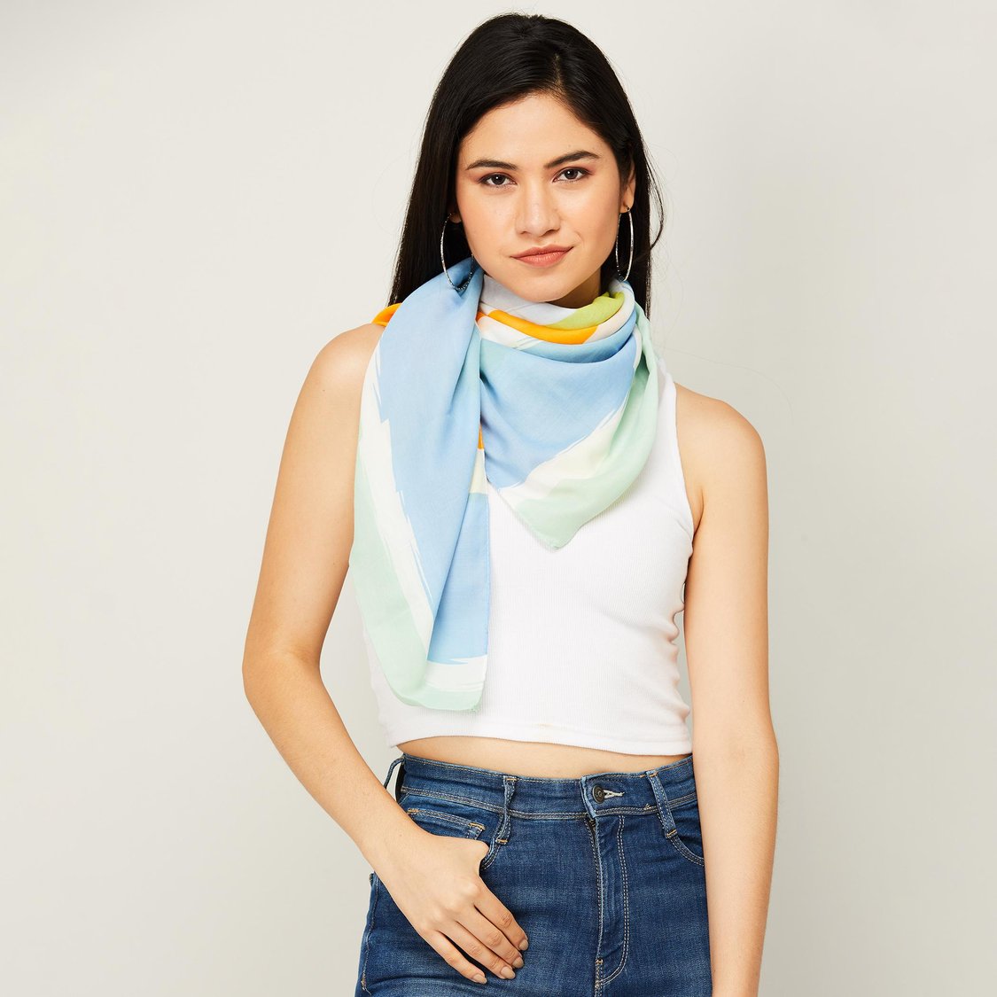Buy GINGER Women Printed Scarf from Ginger at just INR