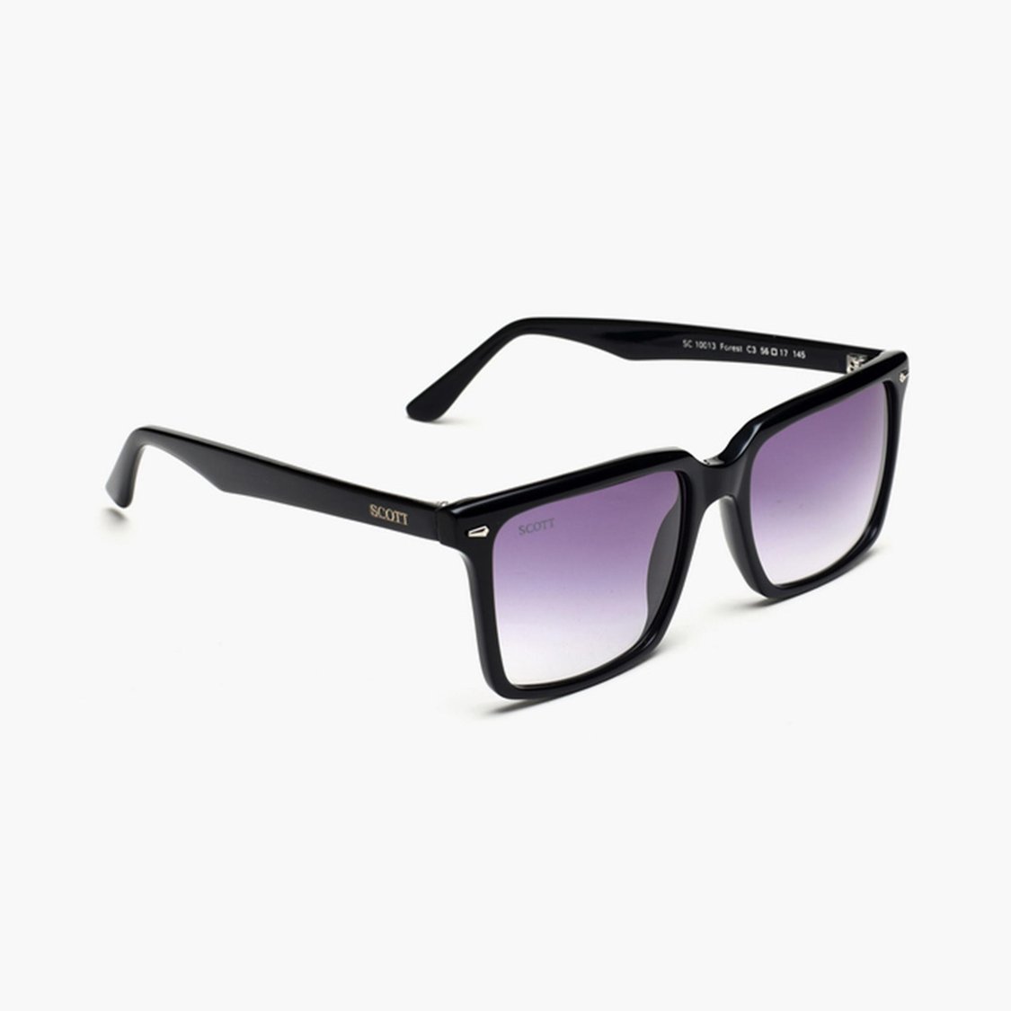 SCOTT Men UV-Protected Rectangle Sunglasses - SC10013FORESTC356S