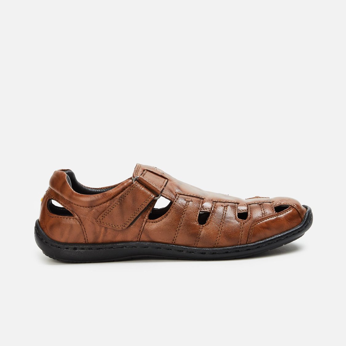 Buy ID Men Cut Out Detailed Leather Slip on Shoes from ID at just INR 2585.0