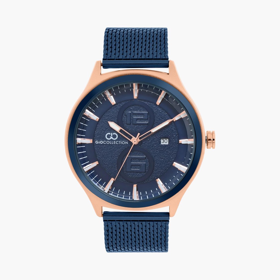 Buy GIO COLLECTION Men Analog Watch with a Mesh Strap G3021-33