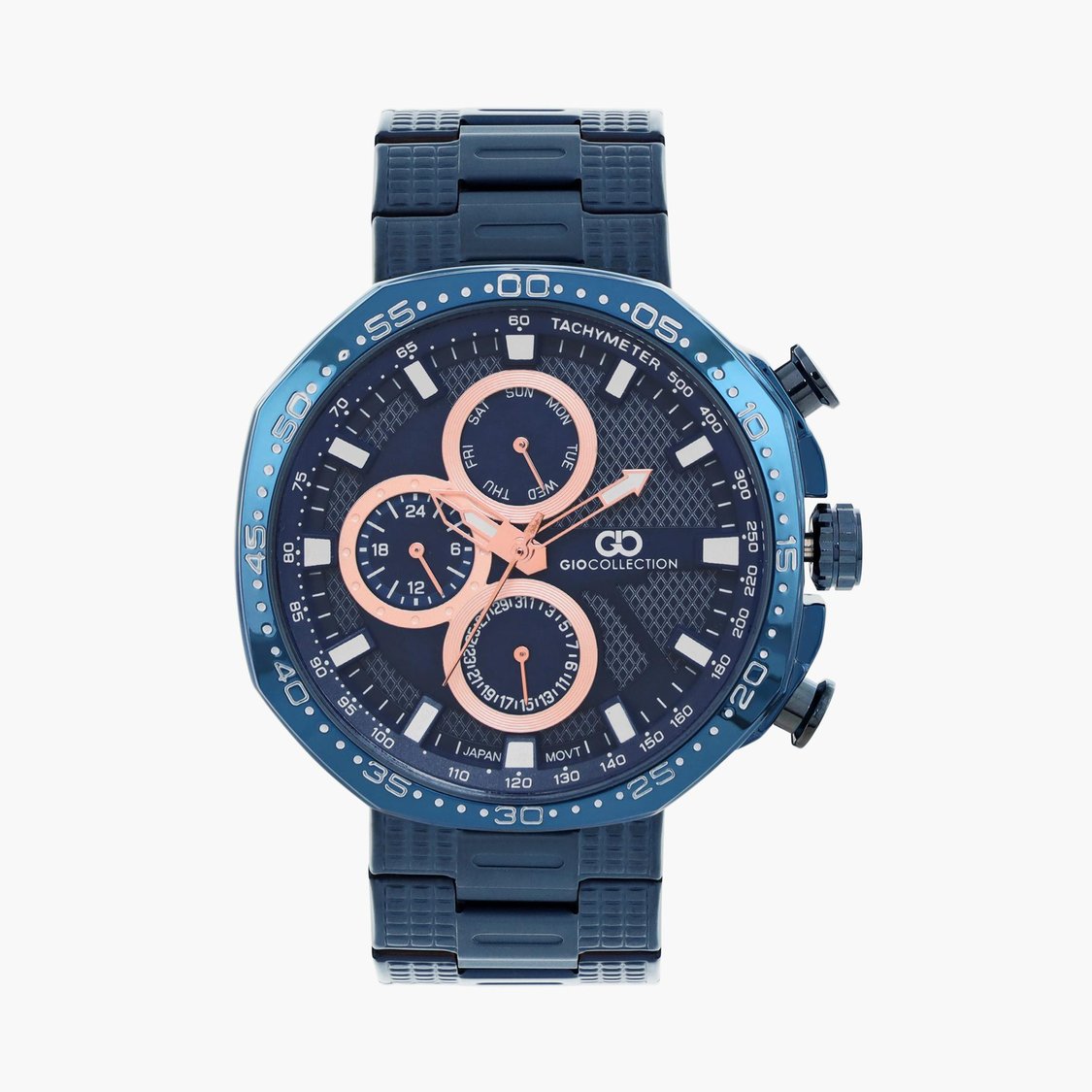 Buy GIO COLLECTION Men Chronograph Watch with a Metal Strap