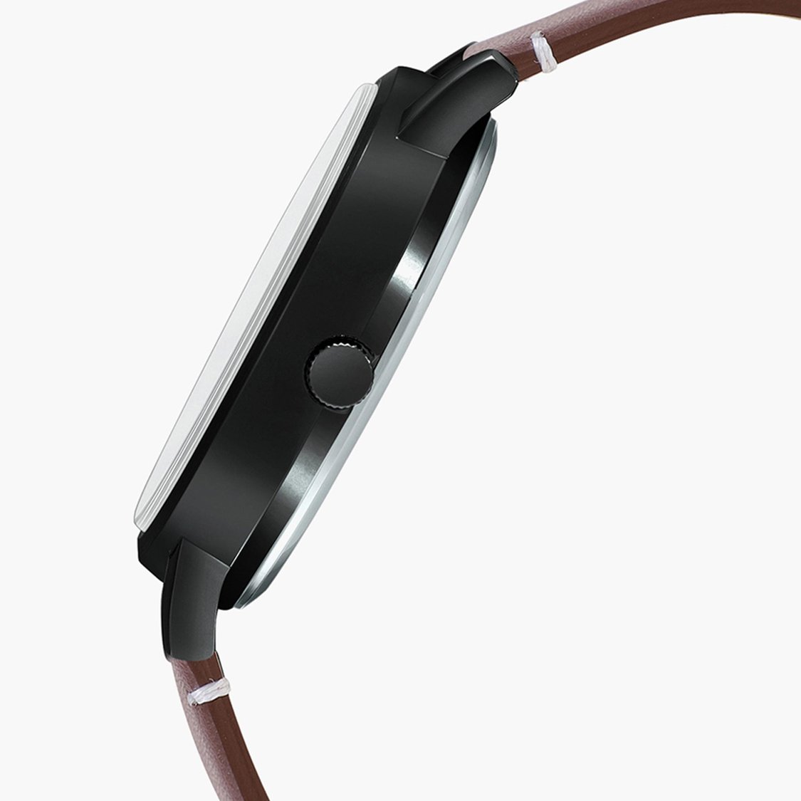 CASIO Men Solid Analog Watch with Leather Strap A2062