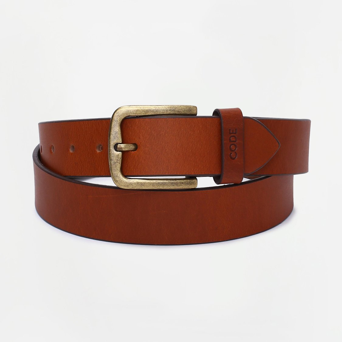 CODE Men Solid Buckle Closure Casual Belt