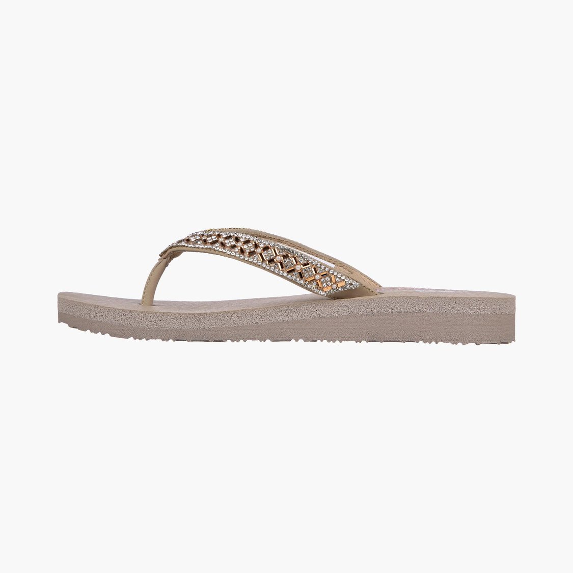 SKECHERS Women Embellished V-Strap Slippers